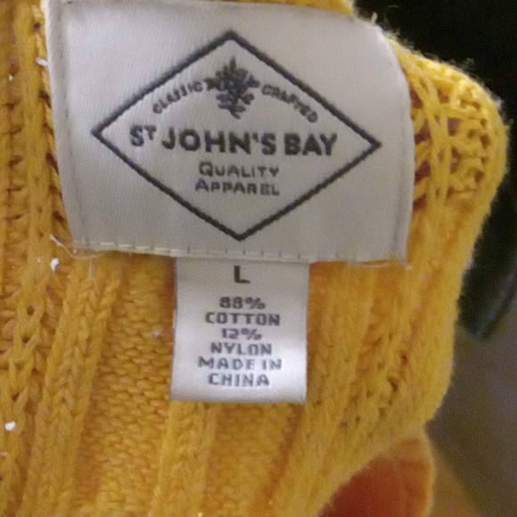 St. John's Bay Cable Knit Sweater L - Picture 4 of 4